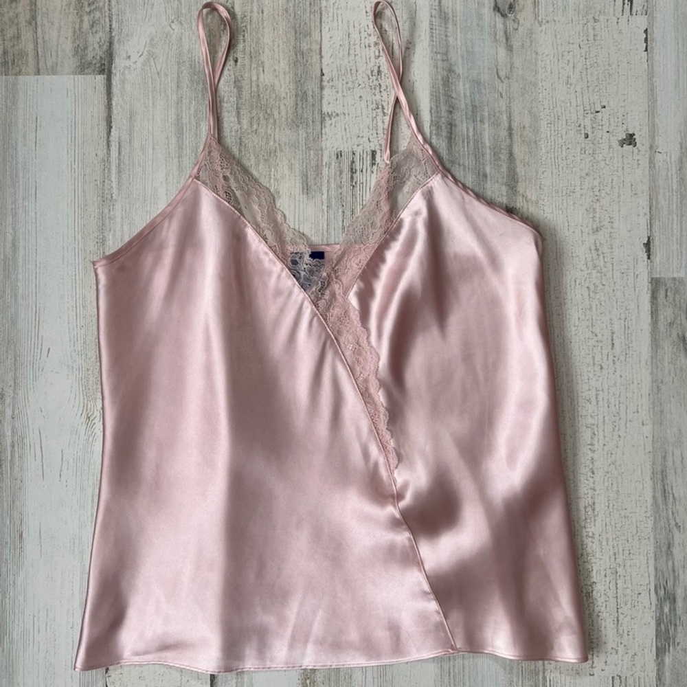 Apt. 9 Pink Lace Trim Camisole Size Large